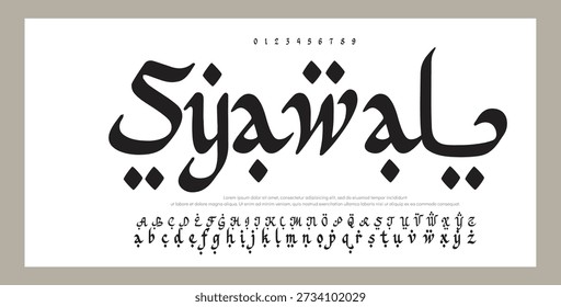 firma Caligrafía de fuentes Logotipo Script Pincel Tipo de fuente Letras de fuentes escritas a mano  