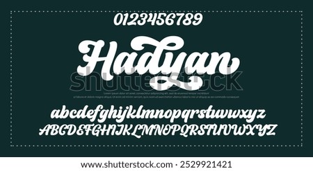 Signature Font Calligraphy Logotype Script Font Type Font lettering handwritten