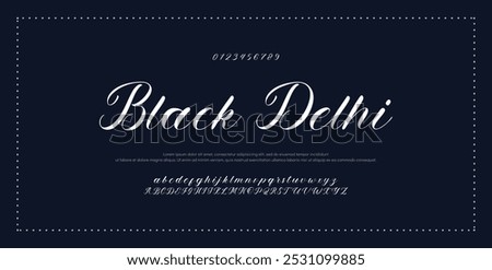 Signature Font Calligraphy Logotype Script Font Type Font lettering handwritten