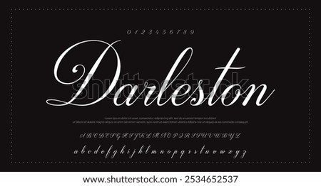 Signature Font Calligraphy Logotype Script Brush Font Type Font lettering handwritten
