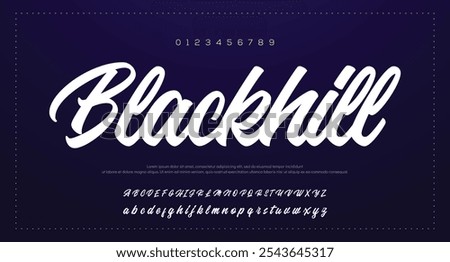 Signature Font Calligraphy Logotype Script Font Type Font lettering handwritten