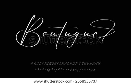 Signature Font Calligraphy Logotype Script Font Type Font lettering handwritten