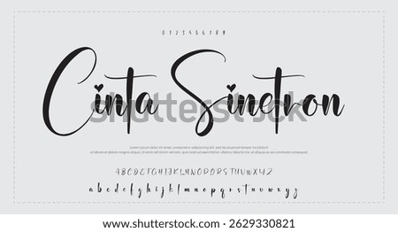 Signature Font Calligraphy Logotype Script Font Type Font lettering handwritten 