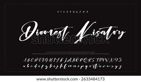 signature Font Calligraphy Logotype Script Brush Font Type Font lettering handwritten 