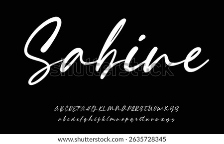 Signature Font Calligraphy Logotype Script Font Type Font lettering handwritten