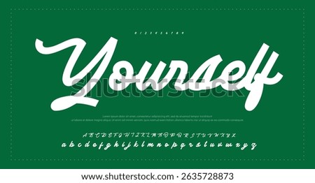 Signature Font Calligraphy Logotype Script Font Type Font lettering handwritten