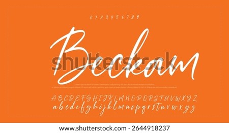 signature Font Calligraphy Logotype Script Brush Font Type Font lettering handwritten