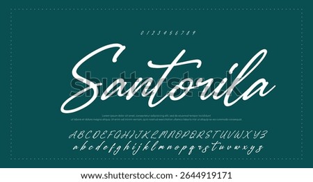 signature Font Calligraphy Logotype Script Brush Font Type Font lettering handwritten