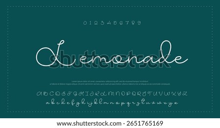 signature Font Calligraphy Logotype Script Brush Font Type Font lettering handwritten 