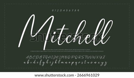 signature Font Calligraphy Logotype Script Brush Font Type Font lettering handwritten
