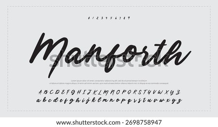 signature Font Calligraphy Logotype Script Brush Font Type Font lettering handwritten