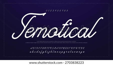 Signature Font Calligraphy Logotype Script Brush Font Type Font lettering handwritten