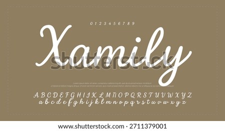 signature Font Calligraphy Logotype Script Brush Font Type Font lettering handwritten