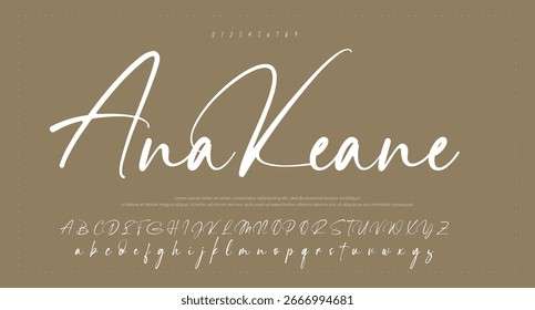Signature Font Kalligrafie Monoline Script Brush Schriftart Schriftart handschriftlich