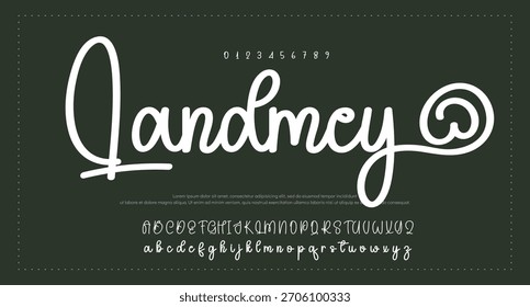 Signature Font Calligraphy Monoline Script Brush Font Type Font lettering handwritten