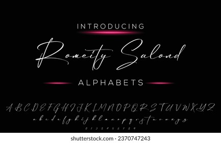 Signature Font Handwritten Script Brush Font Type Font lettering handwritten