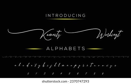 Signature Font Handwritten Script Brush Font Type Font lettering handwritten