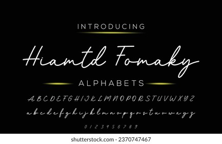 Signature Font Handwritten Script Brush Font Type Font lettering handwritten