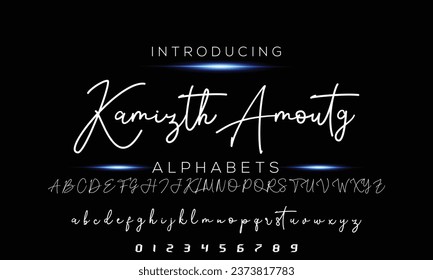 Signature Font Handwritten Script Brush Font Type Font lettering handwritten