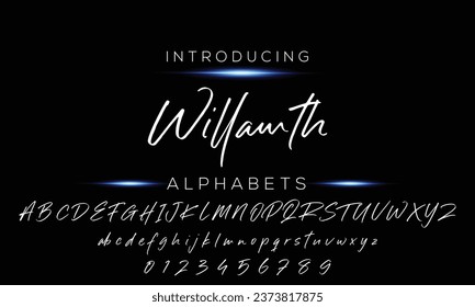 Signature Font Handwritten Script Brush Font Type Font lettering handwritten