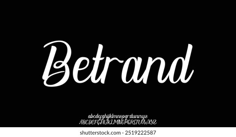 Handgeschriebenes Skript für Signaturschriftart Pinsel Schriftart Schriftart handgeschriebene Schrift