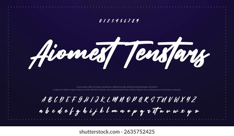 Signature Font Handwritten Script Brush Font Type Font lettering handwritten