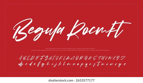 Signature Font Handwritten Script Brush Font Type Font lettering handwritten