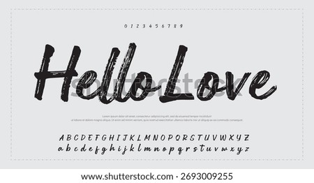Signature Font Handwritten Script Brush Font Type Font lettering handwritten