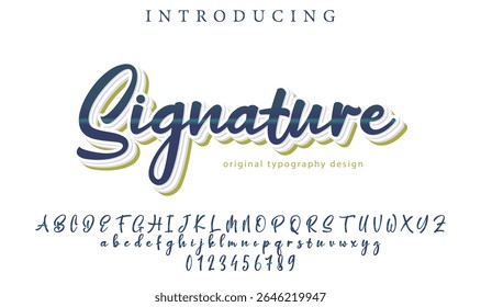 Signature Font – Stylish Script Typeface with Bold Modern Brush Lettering