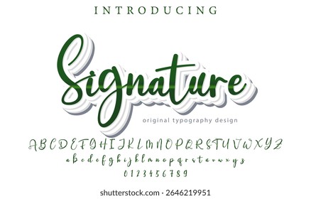 Signature Font – Stylish Script Typeface with Bold Modern Brush Lettering