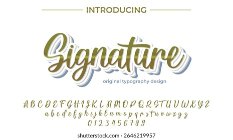 Signature Font – Stylish Script Typeface with Bold Modern Brush Lettering
