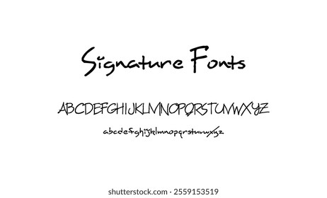 Signature Fonts Vector Style Vector - Artworks