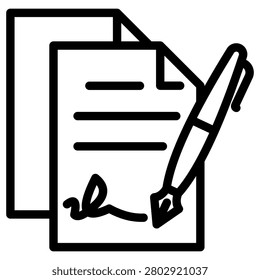 Signature Icon Element For Design