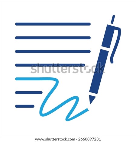 Signature Icon Element for Design