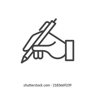 Signature Icon Hand Pen Symbol Stock Vector (Royalty Free) 2183669239 ...