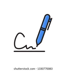 signature icon. payment icon vector design