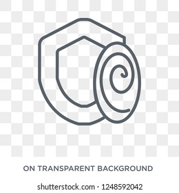 Signature icon. Trendy flat vector Signature icon on transparent background from Cryptocurrency economy and finance collection. High quality filled Signature symbol use for web and mobile