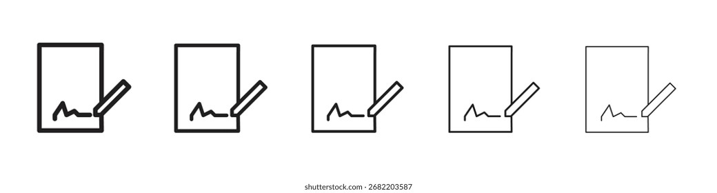 Signature icon vector illustration isolated