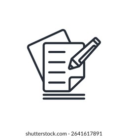 signature icon. vector.Editable stroke.linear style sign for use web design,logo.Symbol illustration.