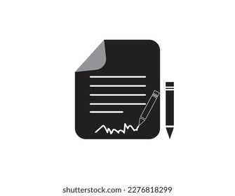 Signature icon.style design isolated on white background
