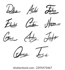 Signature lettering sets ,good for graphic design resources, pamflets, mail, letters, banners, prints, posters, bussiness, and more.