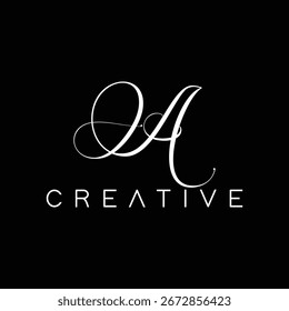 Firma Un diseño de logotipo, logotipo de la letra inicial creativa para el negocio y la empresa