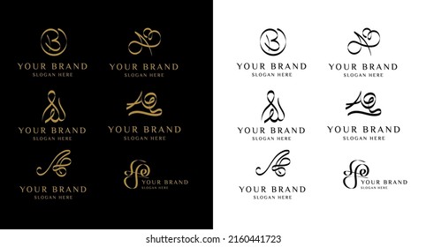 Logo-Design-Vorlage für Ihre Marke mit handgezeichnet