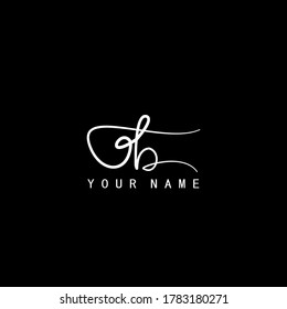 Signature Logo G B Gb Initial Stock Vector (Royalty Free) 1783180271 ...