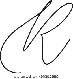 Signature, Minimal and Unique Alphabet letters MR, RM logo