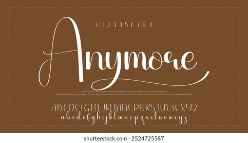 signature script font. Elegant Signature Font. Best Alphabet Beautiful Calligraphy Signature Font lettering