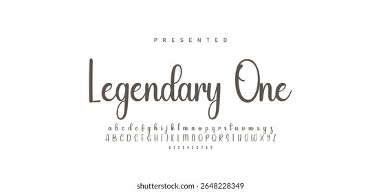 Signature script lettering font. Handwritten Signature Editable Text Effect Template