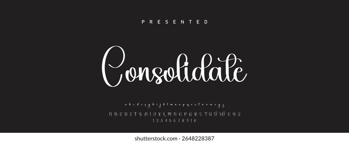 Signature script lettering font. Handwritten Signature Editable Text Effect Template