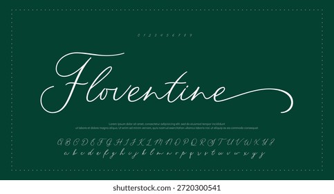 Logotipo de fuente de letras de script de firma