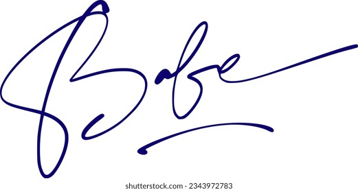 signature series B design illustration